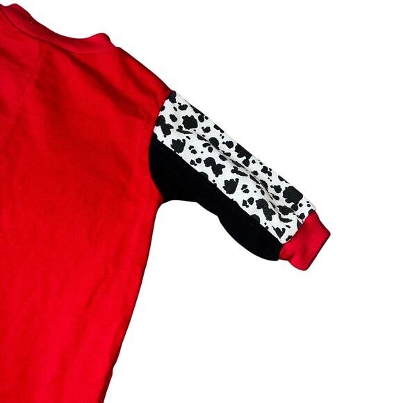 Vintage Disney's 101 Dalmatian red and white long sleeve romper one piece sz 18m - Picture 11 of 11